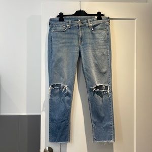 Rag & bone Dre Low-Rise Ankle Slim Boyfriend Jeans
